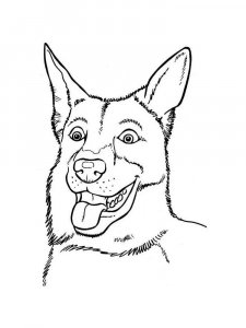 German Shepherd coloring page - picture 5