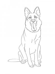 German Shepherd coloring page - picture 6