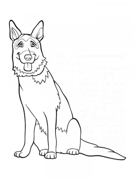 German Shepherd coloring pages