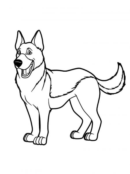 German Shepherd coloring pages