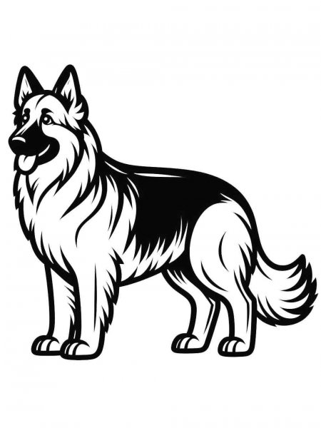 German Shepherd coloring pages