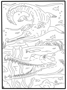 Gharial coloring page - picture 1