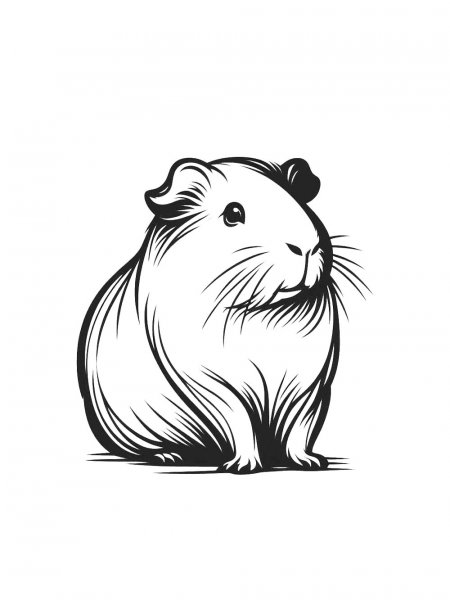 Guinea Pig coloring pages