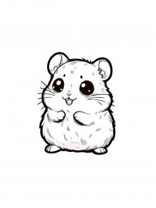 Hamster Coloring Pages 16
