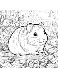 Hamster Coloring Pages 17