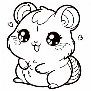 Hamster coloring page - picture 2