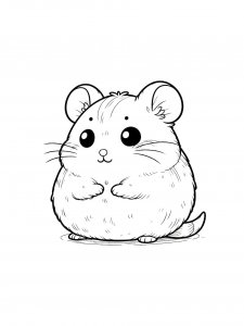 Hamster Coloring Pages 20