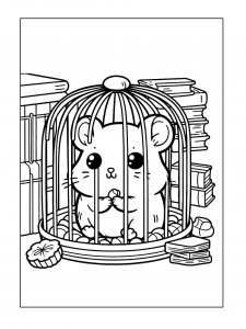 Hamster Coloring Pages 22