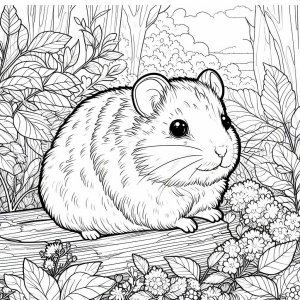Hamster coloring page - picture 4