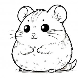 Hamster coloring page - picture 7