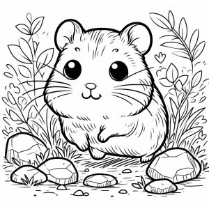 Hamster coloring page - picture 8