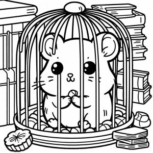 Hamster coloring page - picture 9