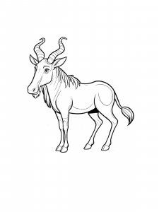 Hartebeest Coloring Pages 6