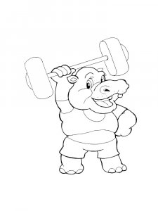 Hippo Coloring Pages 25