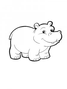Hippo Coloring Pages 26