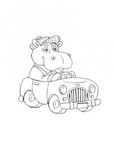 Hippo Coloring Pages 31