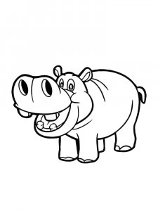 Hippo Coloring Pages 32