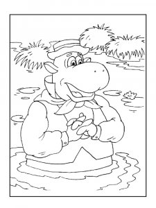 Hippo Coloring Pages 61