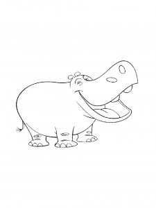 Hippo Coloring Pages 62