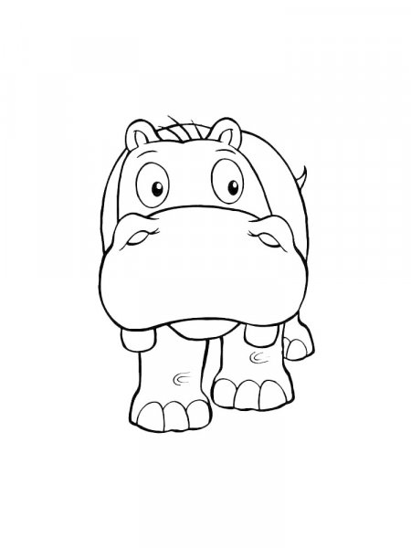 Hippo Coloring Pages