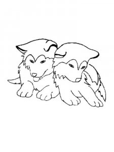Husky coloring page 13
