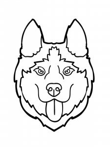 Husky coloring page - picture 2