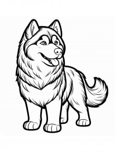 Husky coloring page 27