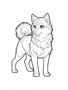 Husky coloring page 30