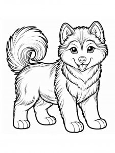 Husky coloring page 31