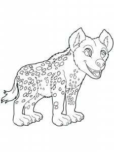 Hyena coloring page - picture 10