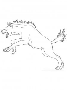 Hyena coloring page - picture 11