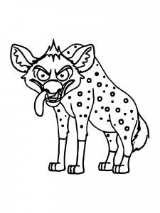 Hyena coloring page - picture 19