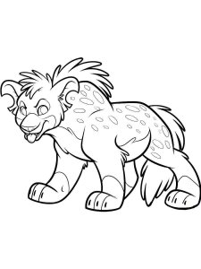 Hyena coloring page - picture 20