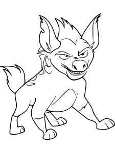 Hyena coloring page - picture 3