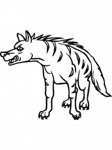 Hyena coloring page - picture 30