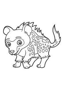 Hyena coloring page - picture 4