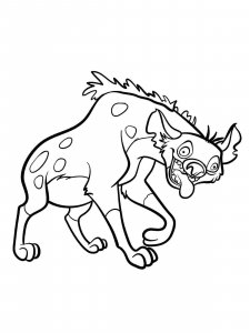 Hyena coloring page - picture 5