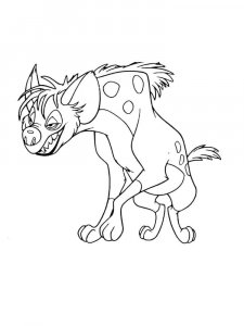 Hyena coloring page - picture 6