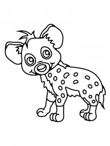 Hyena coloring page - picture 9