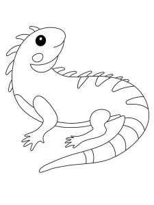 Iguana coloring page - picture 1