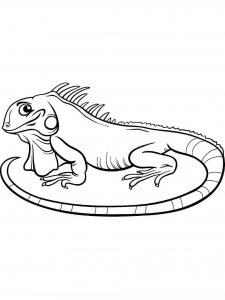 Iguana coloring page - picture 15