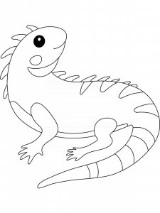 Iguana coloring page - picture 16