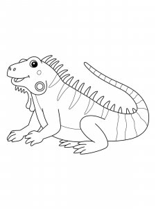 Iguana coloring page - picture 2