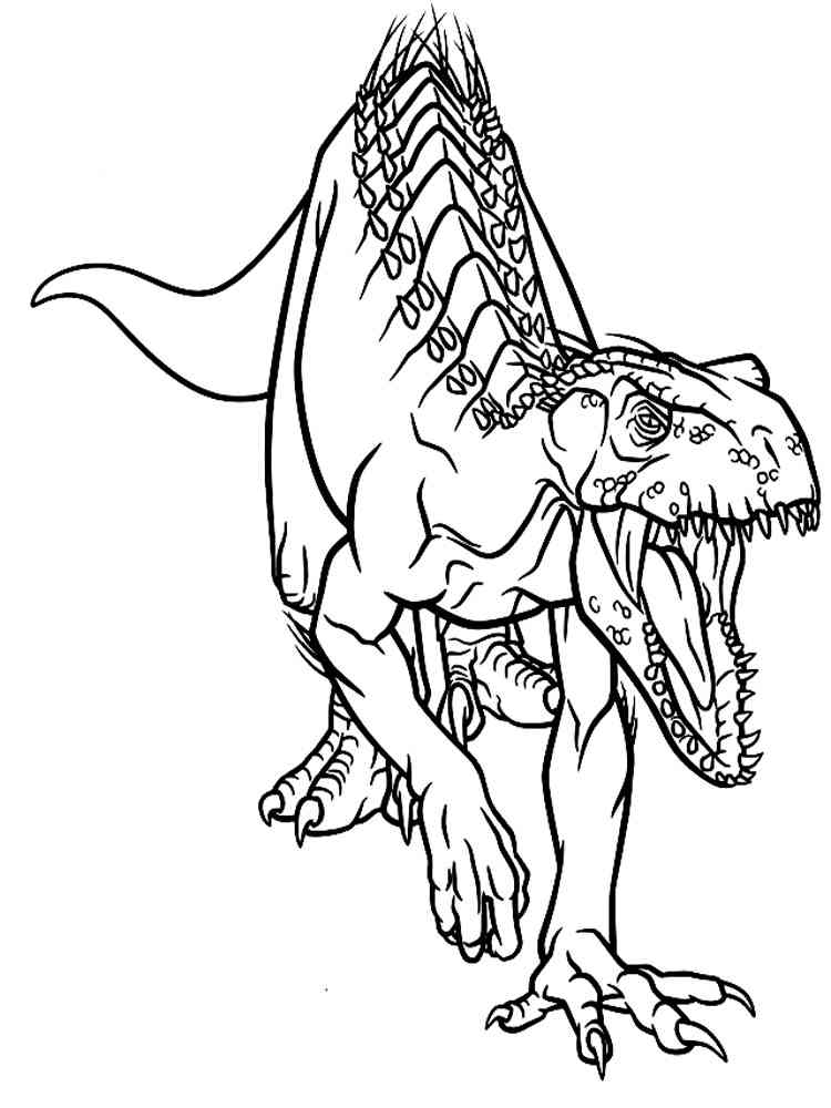 jurassic world coloring pages indoraptor