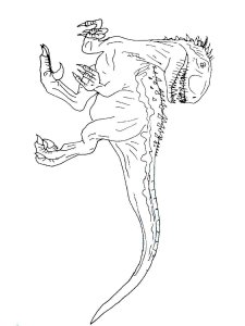 Indoraptor coloring page - picture 1