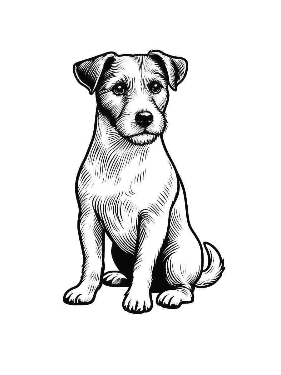 Jack Russell Terrier coloring pages