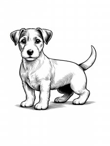 Jack Russell Terrier Coloring Pages 19