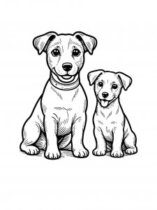 Jack Russell Terrier Coloring Pages 27