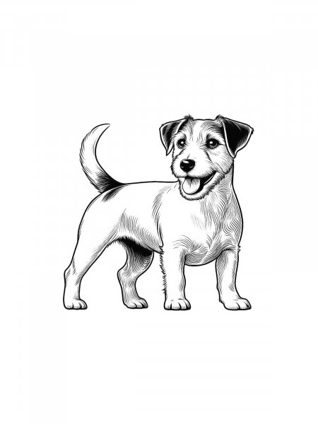 Jack Russell Terrier coloring pages