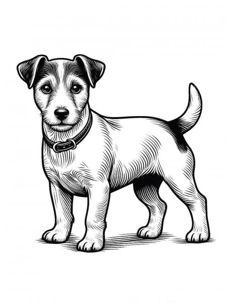 Jack Russell Terrier coloring pages